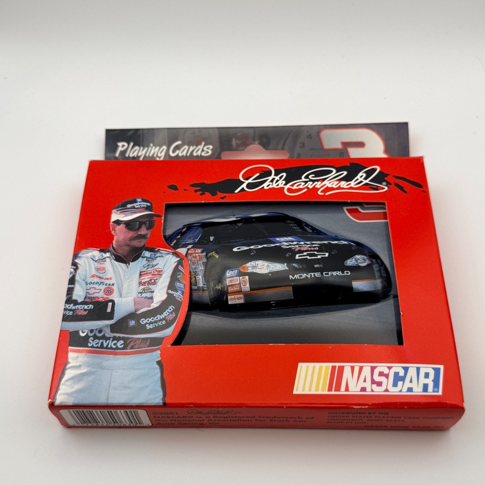 Dale Earnhardt Sr NASCAR Playing Cards 2 Decks Collector Tin 2000 Season New